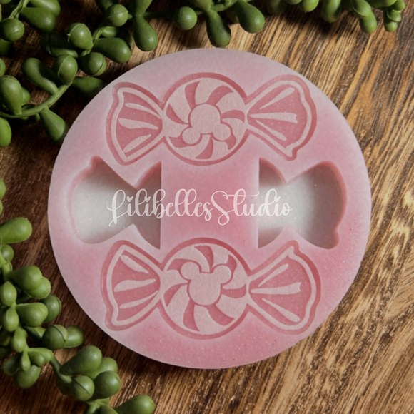 Peppermint Candy Strawtopper Mold