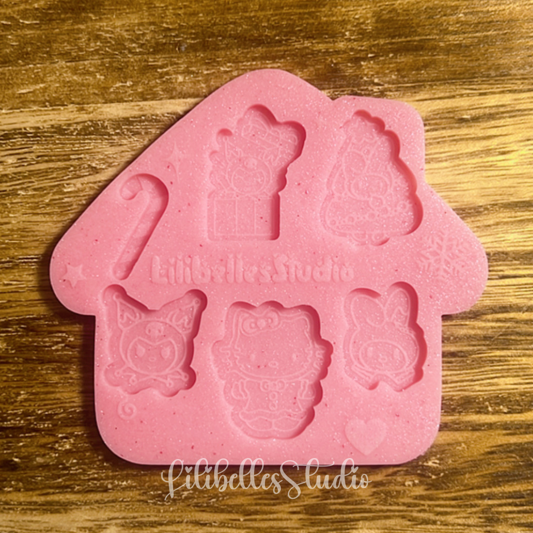 Kitty Holiday bits mold