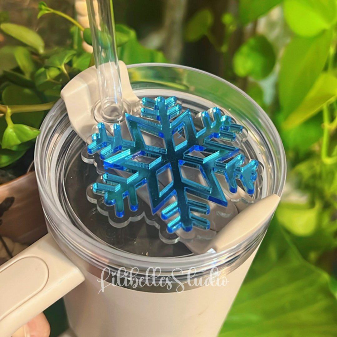 Snowflake Stan Tumbler topper (ACRYLIC)