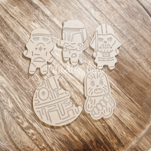 Gingerbread cookie characters MOLD