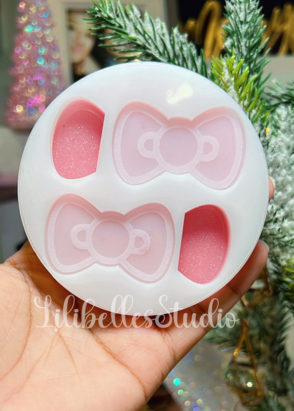 HK bow straw topper mold