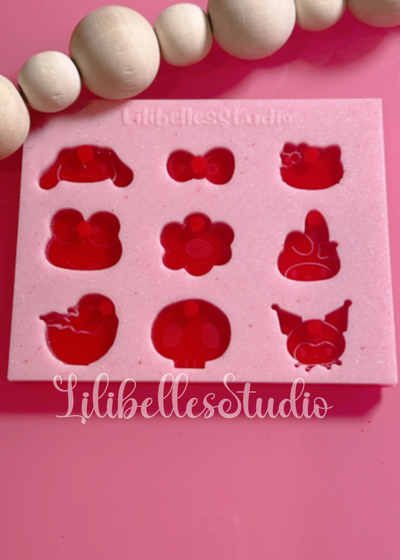 Kitty & friends charms MOLD
