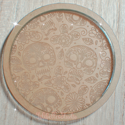 Skulls tray/coaster MOLD