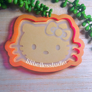 Pretty Kitty face- Tray Mold