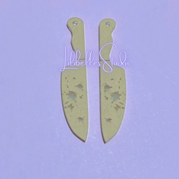 Splatter knives earrings Mold