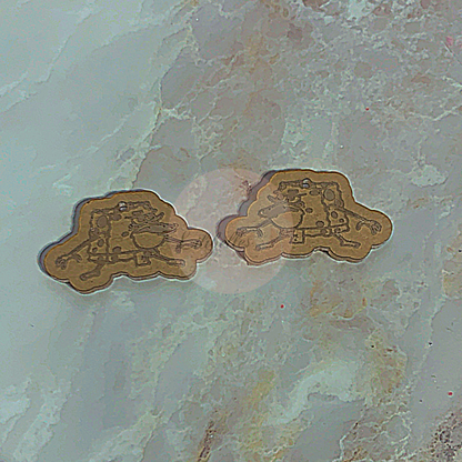 DEASTASH BLANK Sponge b earrings
