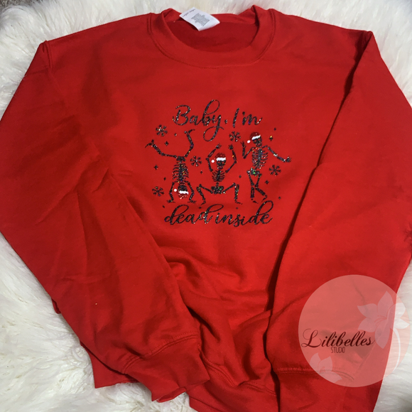 Baby, I’m dead inside - Red Crewneck