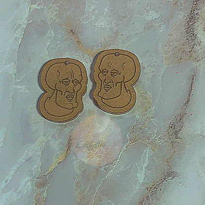 DEASTASH BLANK Sponge b earrings