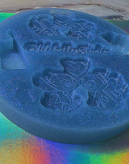 Stitch kiss straw topper Mold