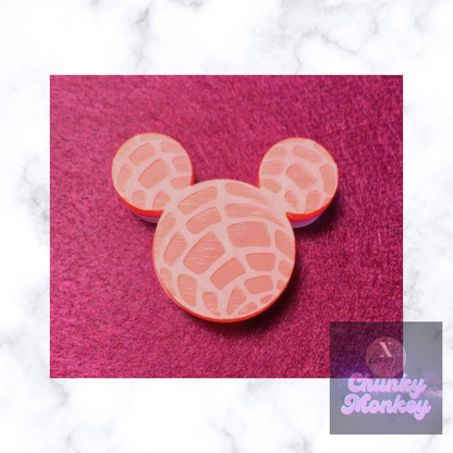 Concha mouse straw topper Mold