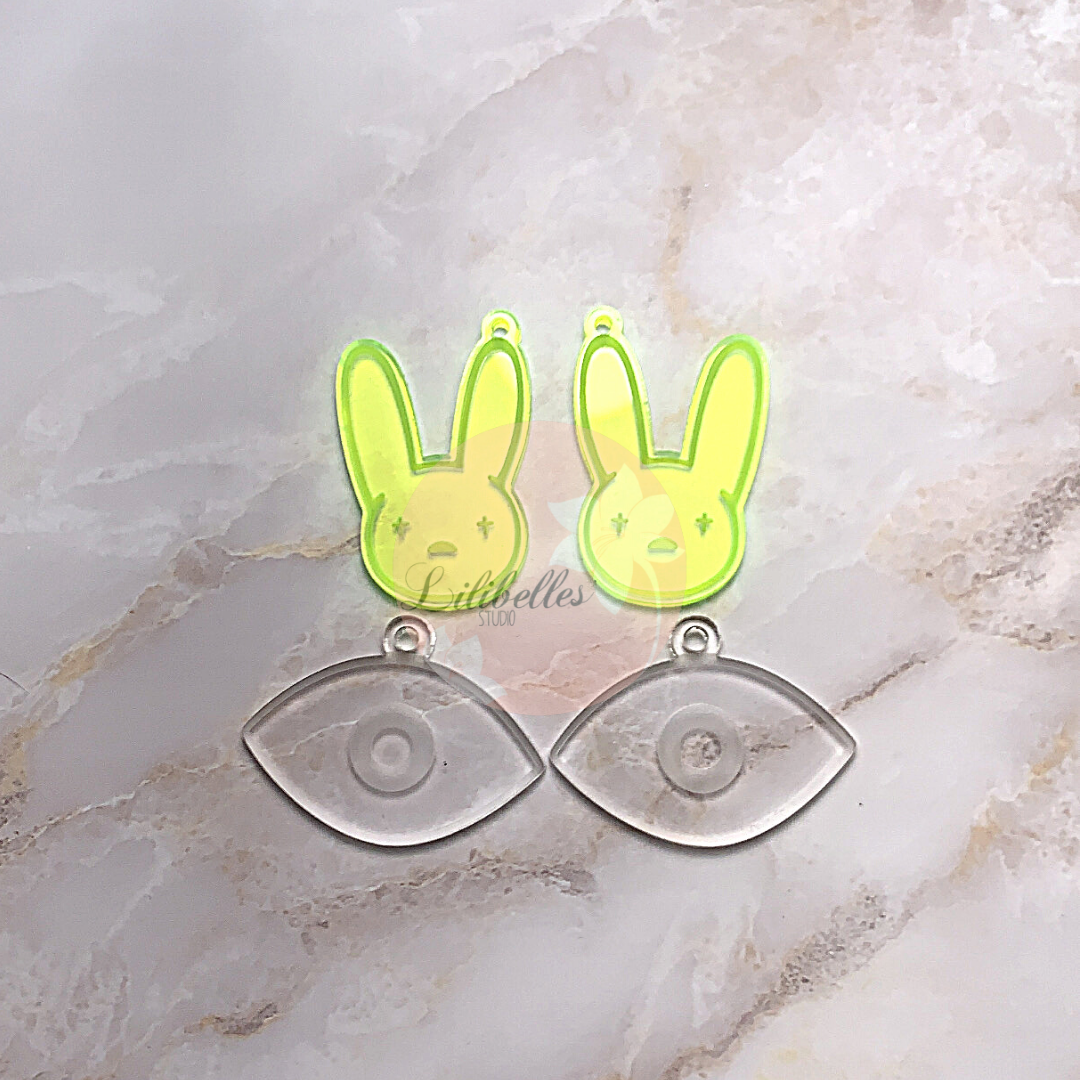 Conejo set  earrings mold