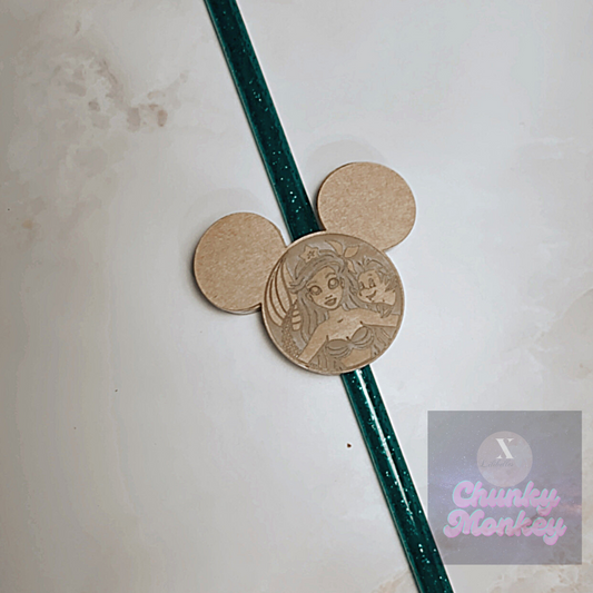 LM Mouse head Full Straw topper Mold