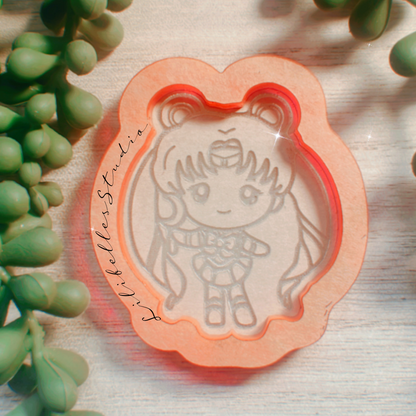 Anime Moon girl Shaker Mold