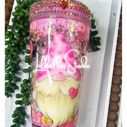 Lenny the Gnome Snowglobe Tumbler