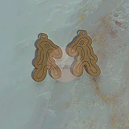 DEASTASH BLANK Sponge b earrings