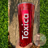 Toxica Snowglobe tumbler