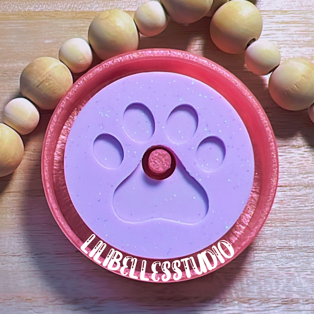 DESTASH BLANK Paw print shaker lid