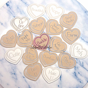 DESTASH BLANK Conversation hearts