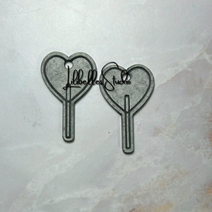 Heart Lollipop earrings mold