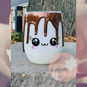 Jimmy- Kawaii hot chocolate drip wine tumbler