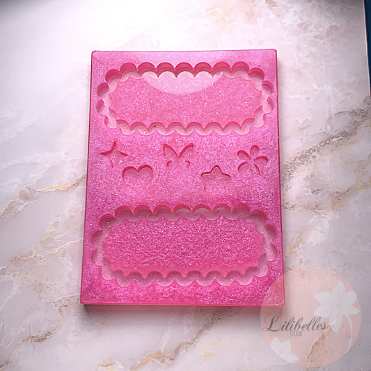 Scalloped Barrettes Shaker Mold