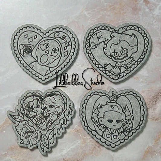 DESTASH BLANK Killer scalloped hearts